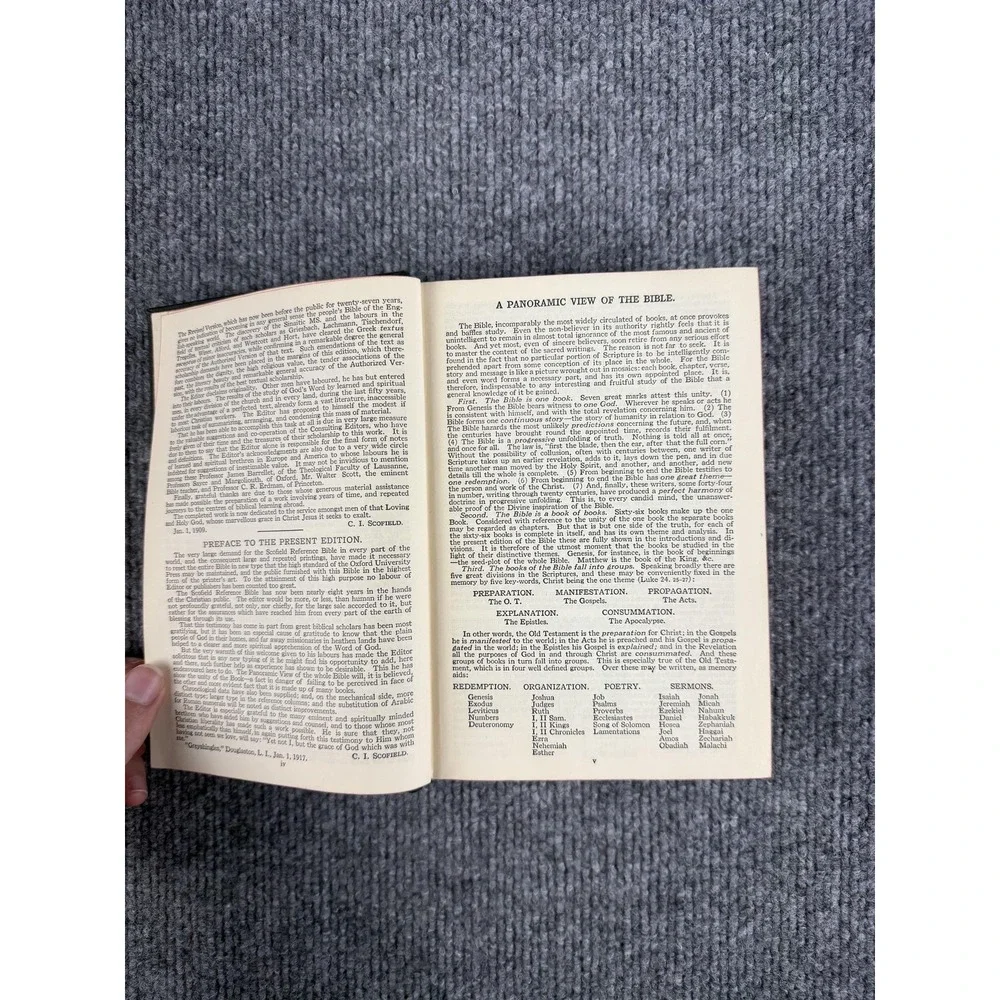 Vintage Scofield Reference Bible Holy Bible‎ C I Scofield Oxford Black Hardcover